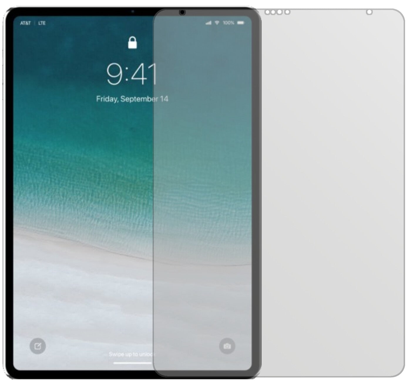 2x Schutzfolie matt für Apple iPad Pro 12.9 Zoll (2018) Display-Schutzfolie