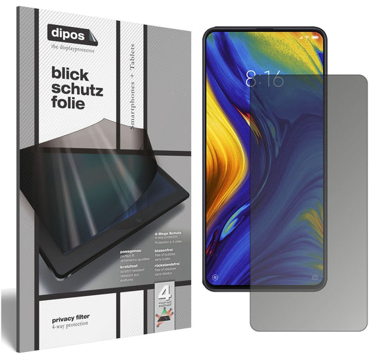 Blickschutzfolie für Xiaomi Mi Mix 3 matt Schutzfolie Privacy