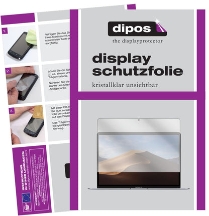2x Schutzfolie klar für Apple MacBook Air 13 Zoll (2018) Display-Schutzfolie