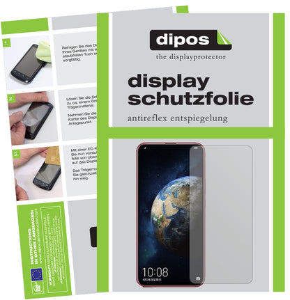 Matte Displayschutzfolie von dipos passend für Honor Magic 2, präziser Zuschnitt und blasenfrei montiert