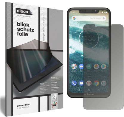 Blickschutzfolie für Motorola One Power matt Schutzfolie Privacy