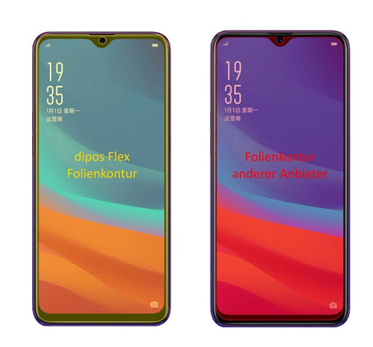 3x 3D Full Cover Schutzfolie für Oppo A7x