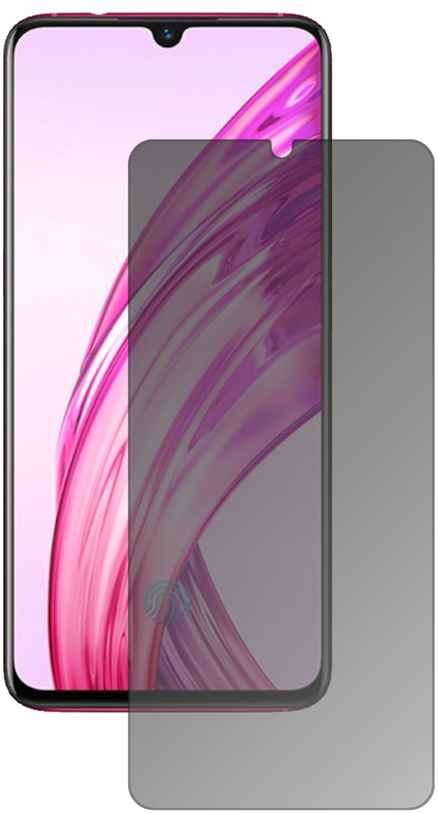 Blickschutzfolie für Vivo X23 Symphony matt Schutzfolie Privacy