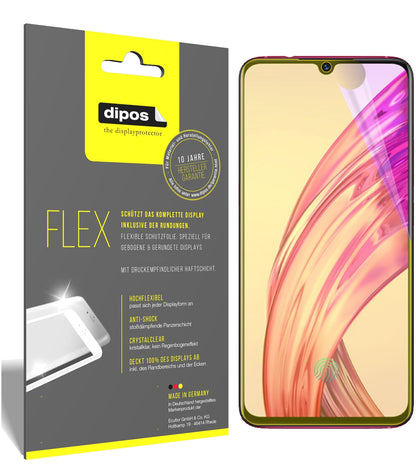 Klare Displayschutzfolie von dipos passend für Vivo X23 Symphony, 100% Displayabdeckung und blasenfreie Montage