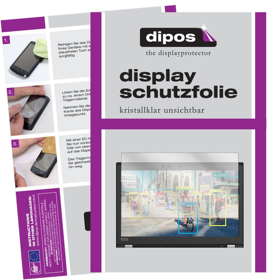 2x Schutzfolie klar für Lenovo ThinkPad P72 Display-Schutzfolie