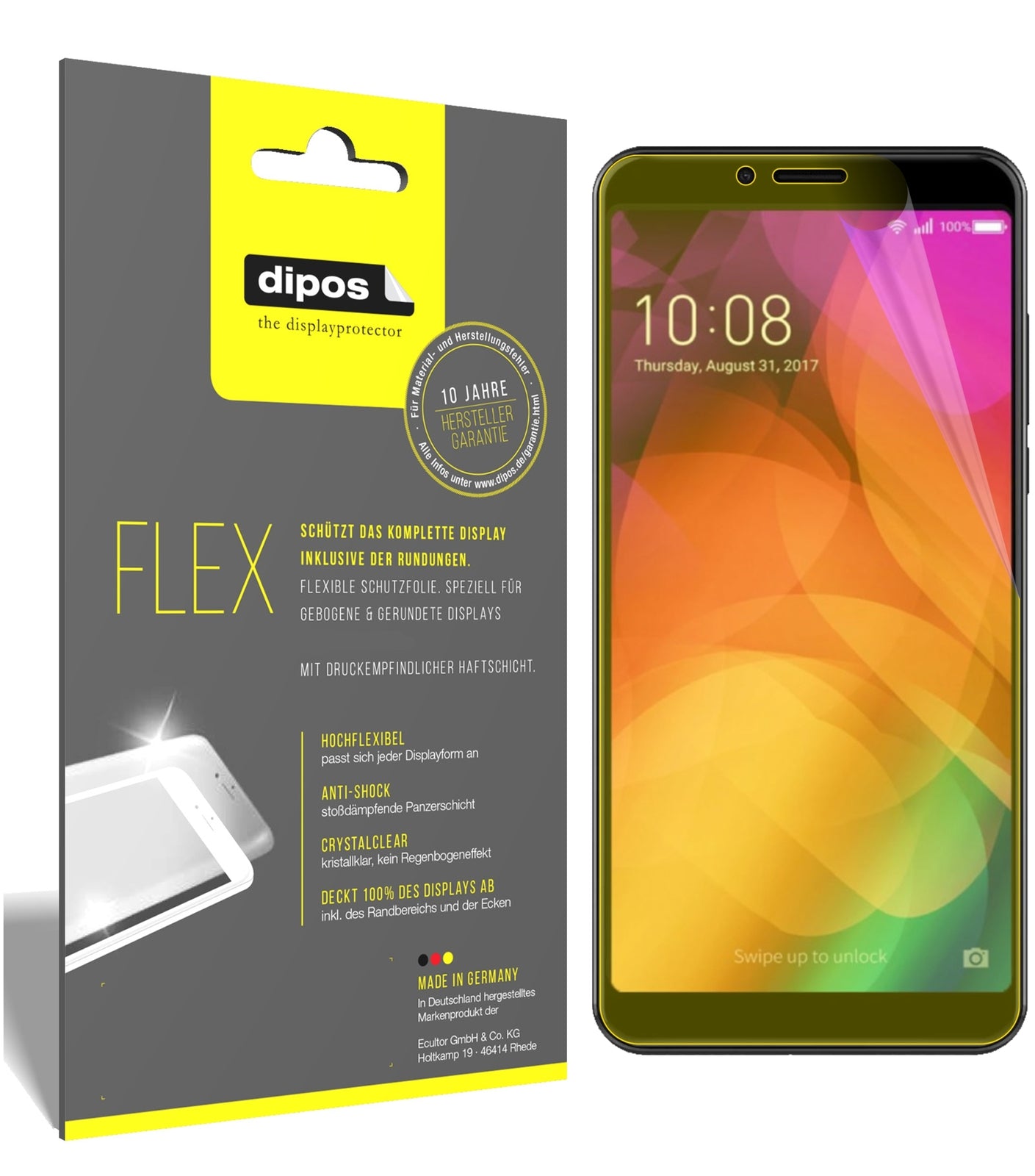 3x 3D Full Cover Schutzfolie für Coolpad Note 8
