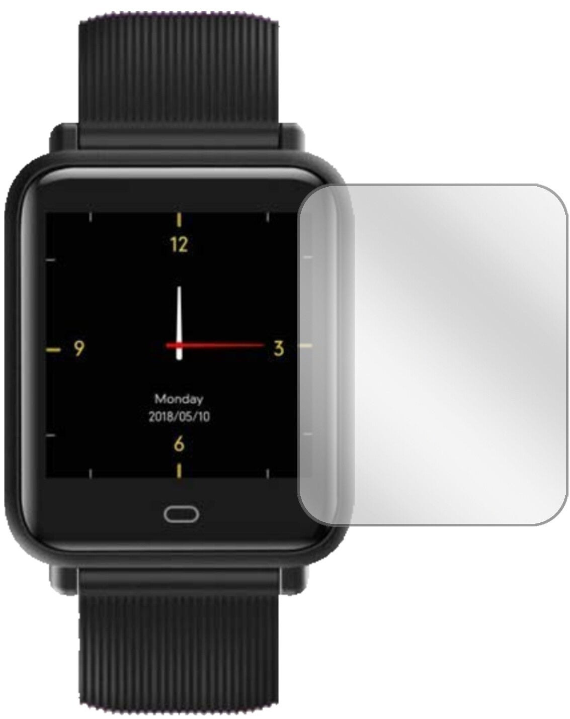 6x Schutzfolie klar für CanMixs CM07 Smartwatch Display-Schutzfolie
