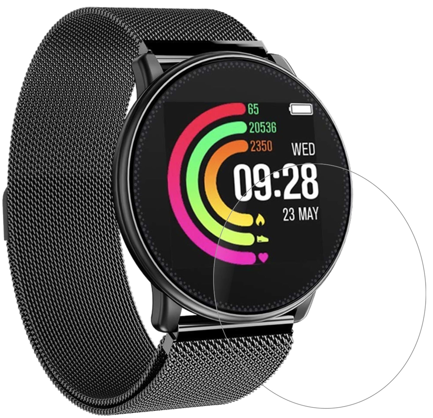 2x 9H Schutzfolie matt für Umidigi Uwatch Panzerfolie