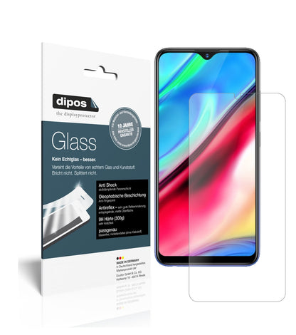 Matte Displayschutzfolie von dipos passend für Vivo Y93s, 9H kratzfest und blasenfrei montiert