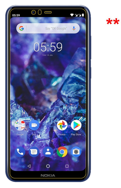 2x 9H Schutzfolie für Nokia 5.1 Plus Panzerfolie