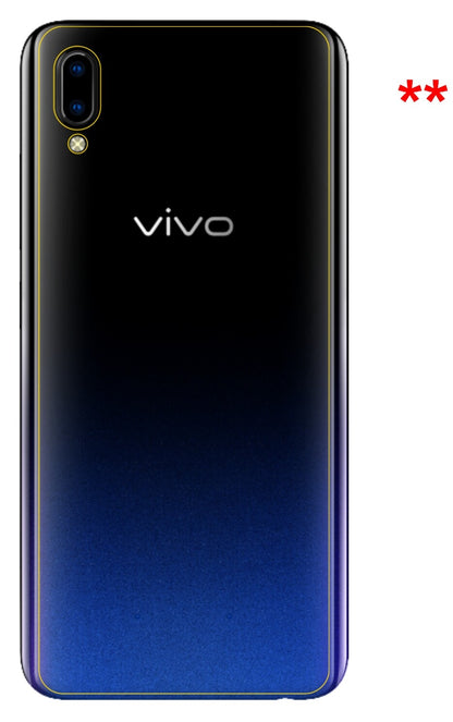 Dünne und klare Folie passend zugeschnitten für Vivo Y91i Rückseite