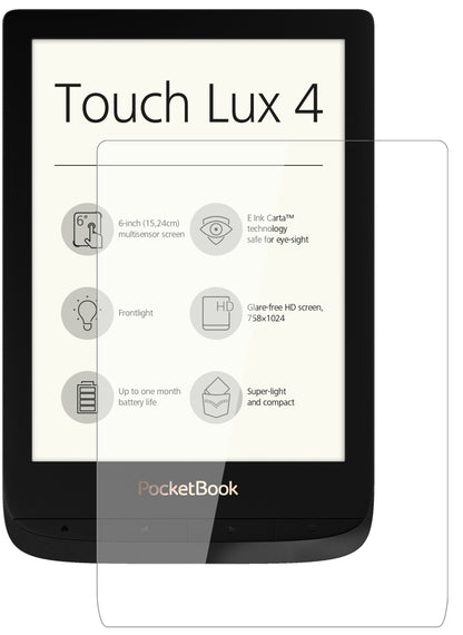 2x 9H Schutzfolie für PocketBook Touch Lux 4 Panzerfolie