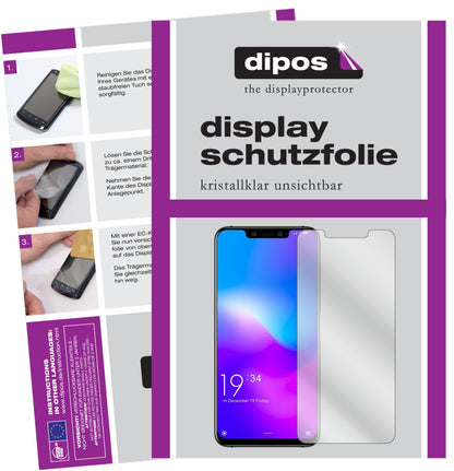 Klare Displayschutzfolie von dipos passend für Elephone A5, präziser Zuschnitt und blasenfrei montiert