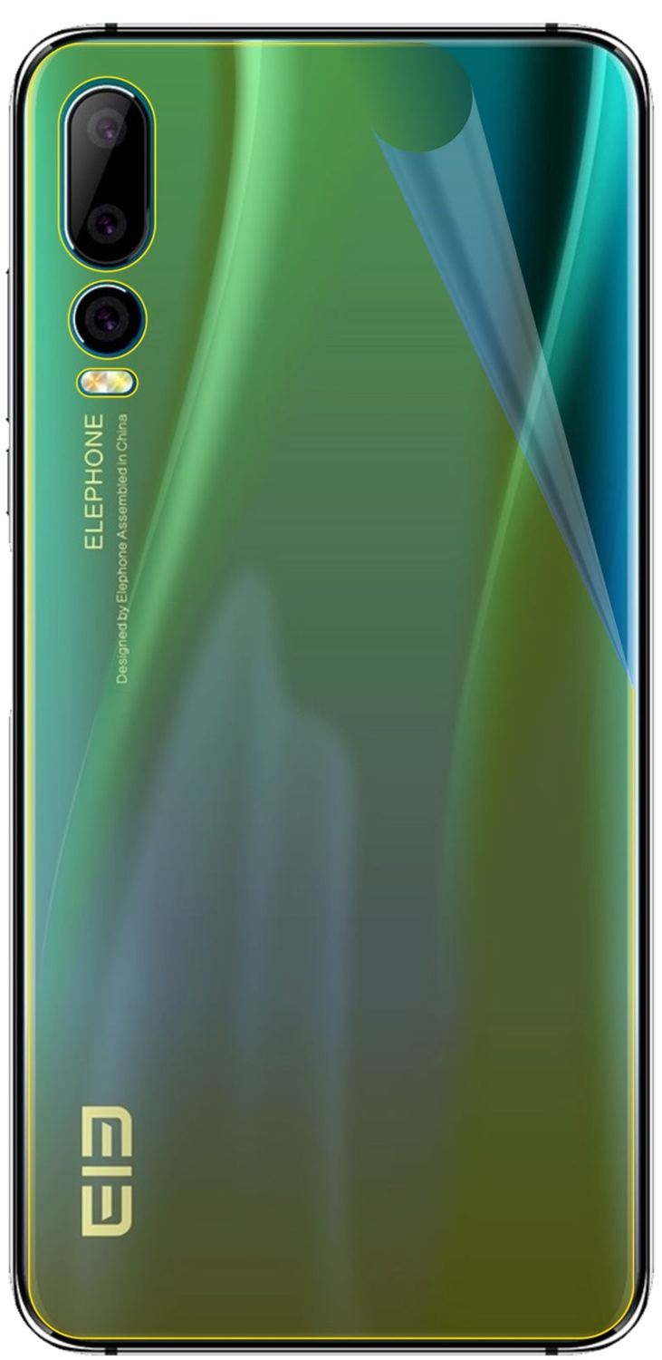 3x 3D Full Cover Schutzfolie für Elephone A5 Rückseite