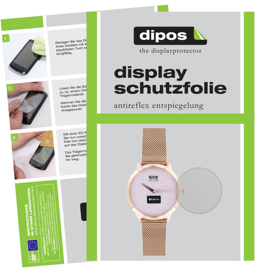 6x Schutzfolie matt für X-WATCH SOE XW Pure Display-Schutzfolie