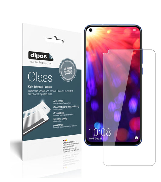 Klare Displayschutzfolie von dipos passend für Honor View 20, 9H kratzfest und blasenfrei montiert