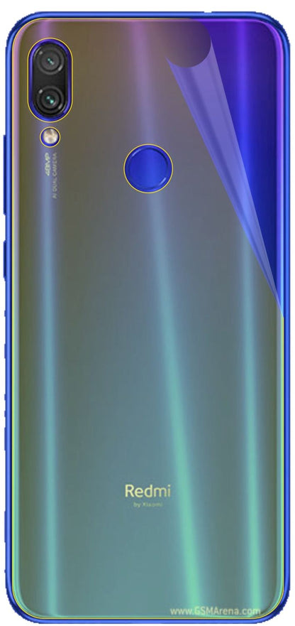 3x 3D Full Cover Schutzfolie für Xiaomi Redmi Note 7 Rückseite