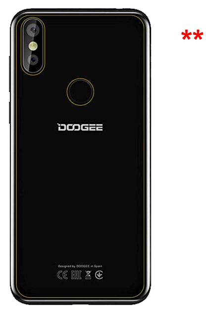 Dünne und klare Folie passend zugeschnitten für Doogee Y8 Rückseite