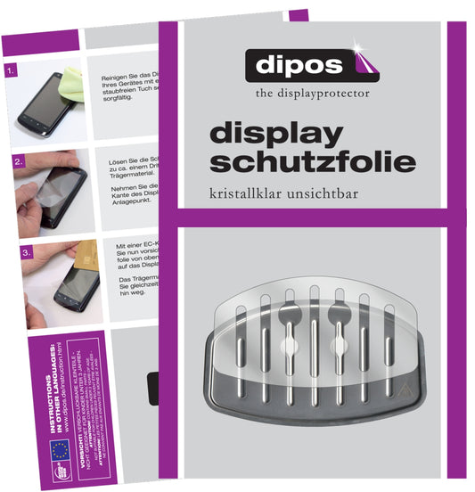 2x Schutzfolie klar für Krups EA 8000 Tropfblech Display-Schutzfolie