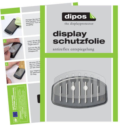 Matte Displayschutzfolie von dipos passend für Krups EA 8160 Tropfblech, präziser Zuschnitt und blasenfrei montiert