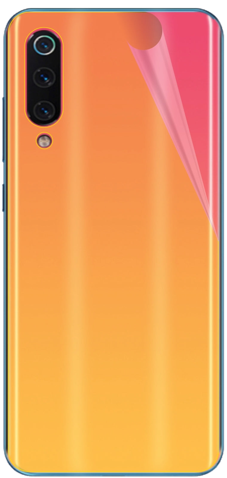 3x 3D Full Cover Schutzfolie für Xiaomi Mi 9 SE Rückseite