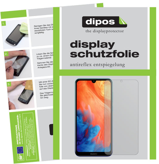 Matte Displayschutzfolie von dipos passend für Honor Play 8A, präziser Zuschnitt und blasenfrei montiert