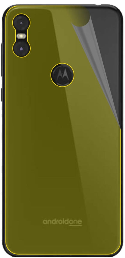 3x 3D Full Cover Schutzfolie für Motorola One Rückseite