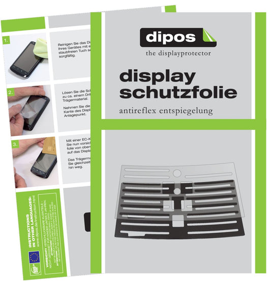 Matte Displayschutzfolie von dipos passend für Philips EP3551/10 Tropfblech, präziser Zuschnitt und blasenfrei montiert