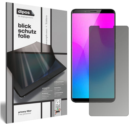 Blickschutzfolie für ZTE Nubia M3 matt Schutzfolie Privacy