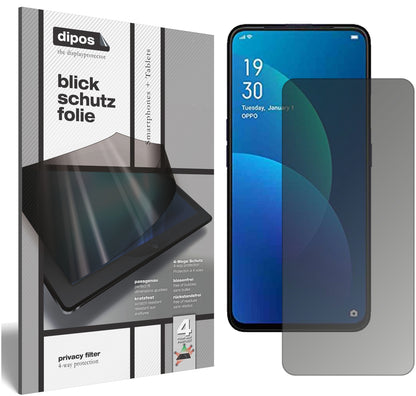 Blickschutzfolie für Oppo F11 matt Schutzfolie Privacy