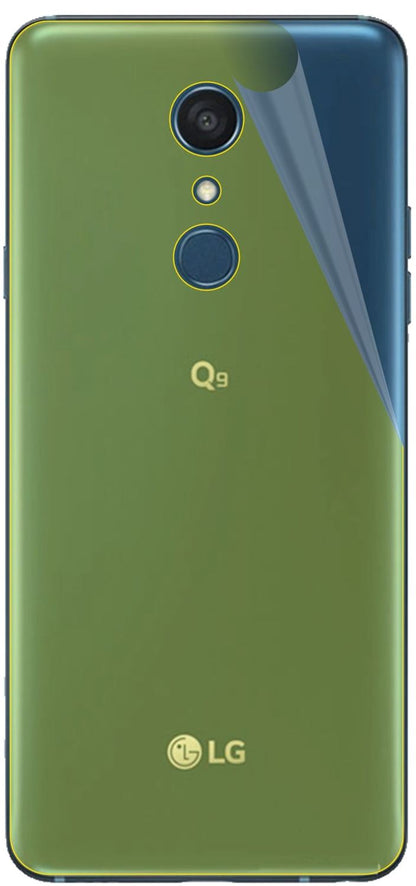 3x 3D Full Cover Schutzfolie für LG Q9 Rückseite