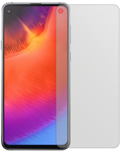 SamsungGalaxy A9 Pro (2019) mit aufgebrachter dipos Displayschutzfolie, die lästige Fingerabdrücke minimiert