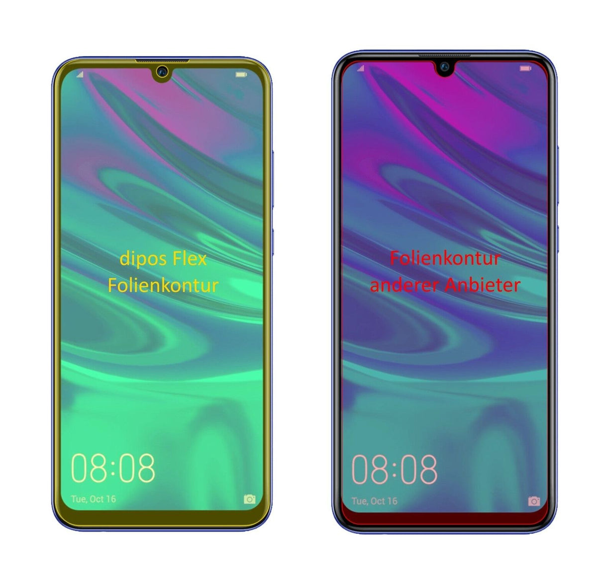 3x 3D Full Cover Schutzfolie für Huawei P Smart Plus (2019)