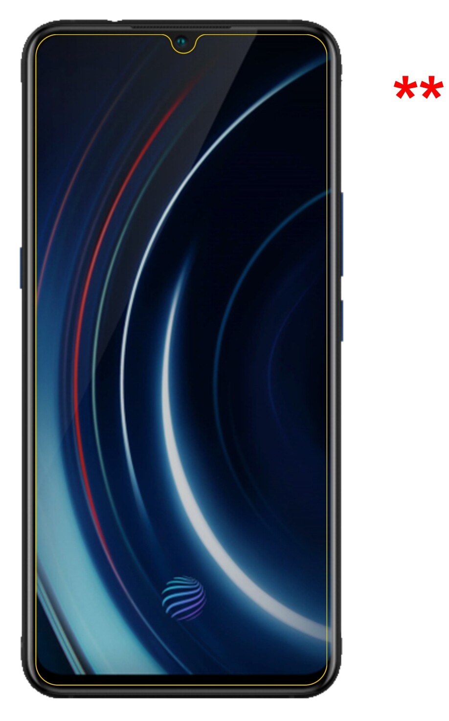 dipos Displayschutz für Vivo IQOO, transparente Oberfläche, perfekte Passform auch für die Rundungen