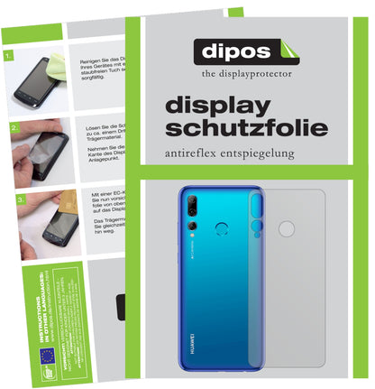 Matte Displayschutzfolie von dipos passend für Huawei P Smart Plus (2019) Rückseite, präziser Zuschnitt und blasenfrei montiert