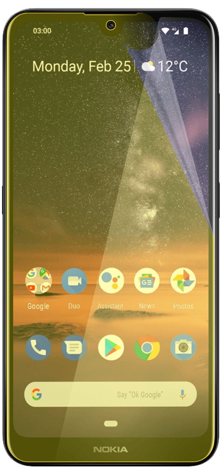 3x 3D Full Cover Schutzfolie für Nokia 46056