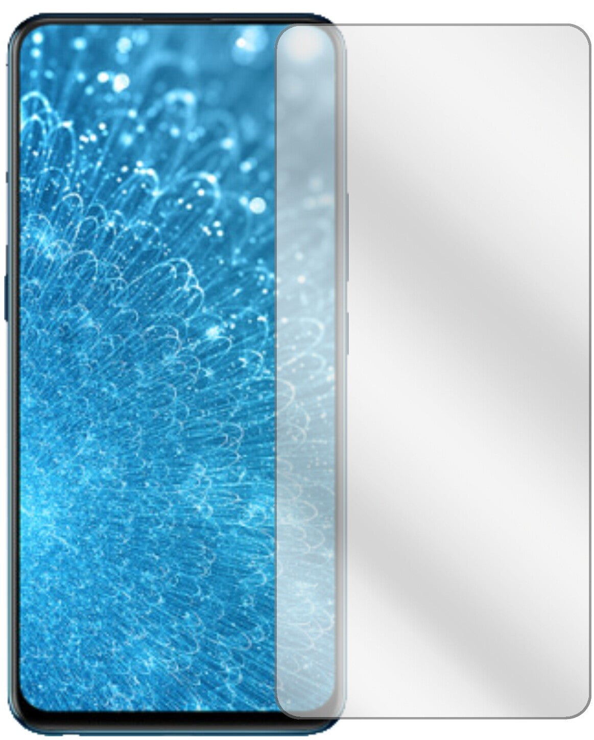 VivoS1 Pro mit aufgebrachter dipos Displayschutzfolie, glasklare Darstellung ohne Einschränkungen