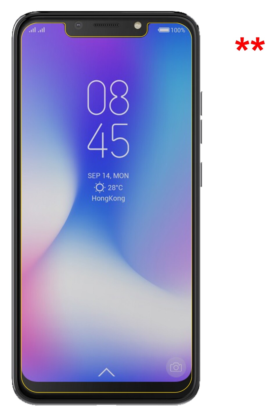 Dünne und klare Folie passend zugeschnitten für Tecno Camon 11 Pro