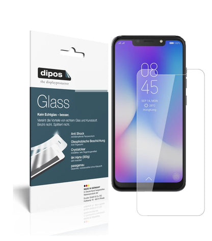 Klare Displayschutzfolie von dipos passend für Tecno Camon 11 Pro, 9H kratzfest und blasenfrei montiert