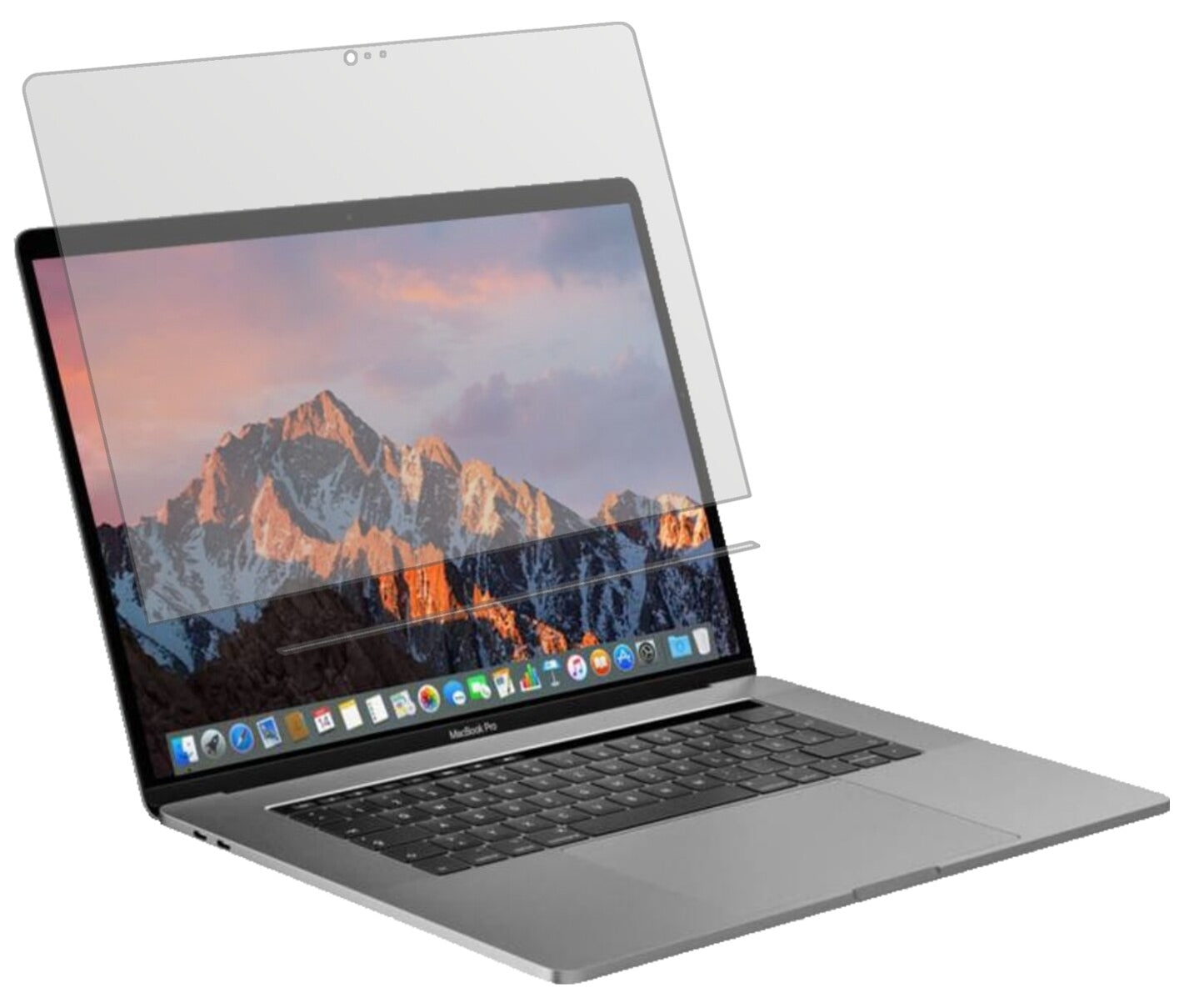 2x Schutzfolie matt für Apple MacBook Pro 13 Zoll (2019) Touchbar Display-Schutzfolie