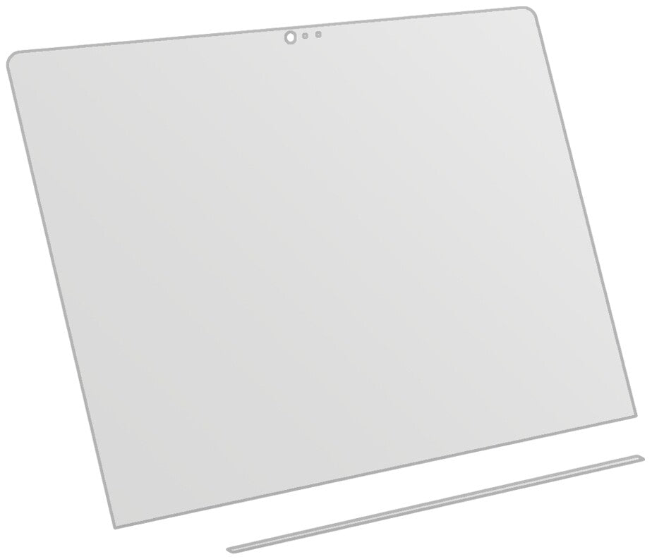 2x Schutzfolie matt für Apple MacBook Pro 13 Zoll (2019) Touchbar Display-Schutzfolie
