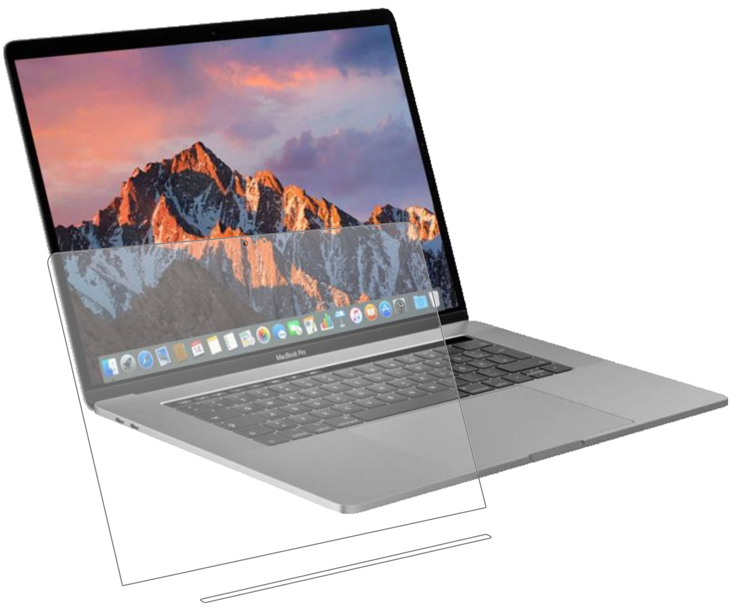 2x 9H Schutzfolie matt für Apple MacBook Pro 13 Zoll (2019) Touchbar Panzerfolie