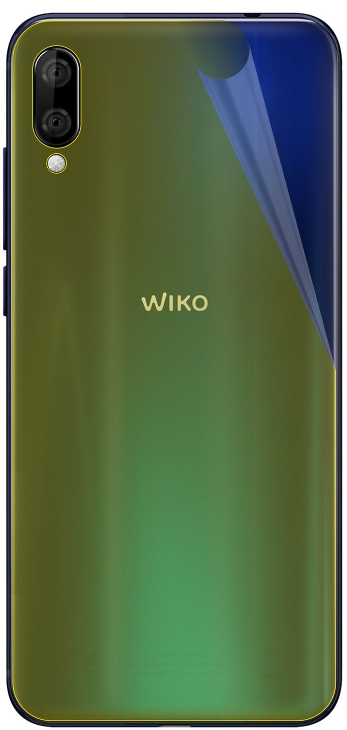 3x 3D Full Cover Schutzfolie für Wiko View 3 Lite Rückseite