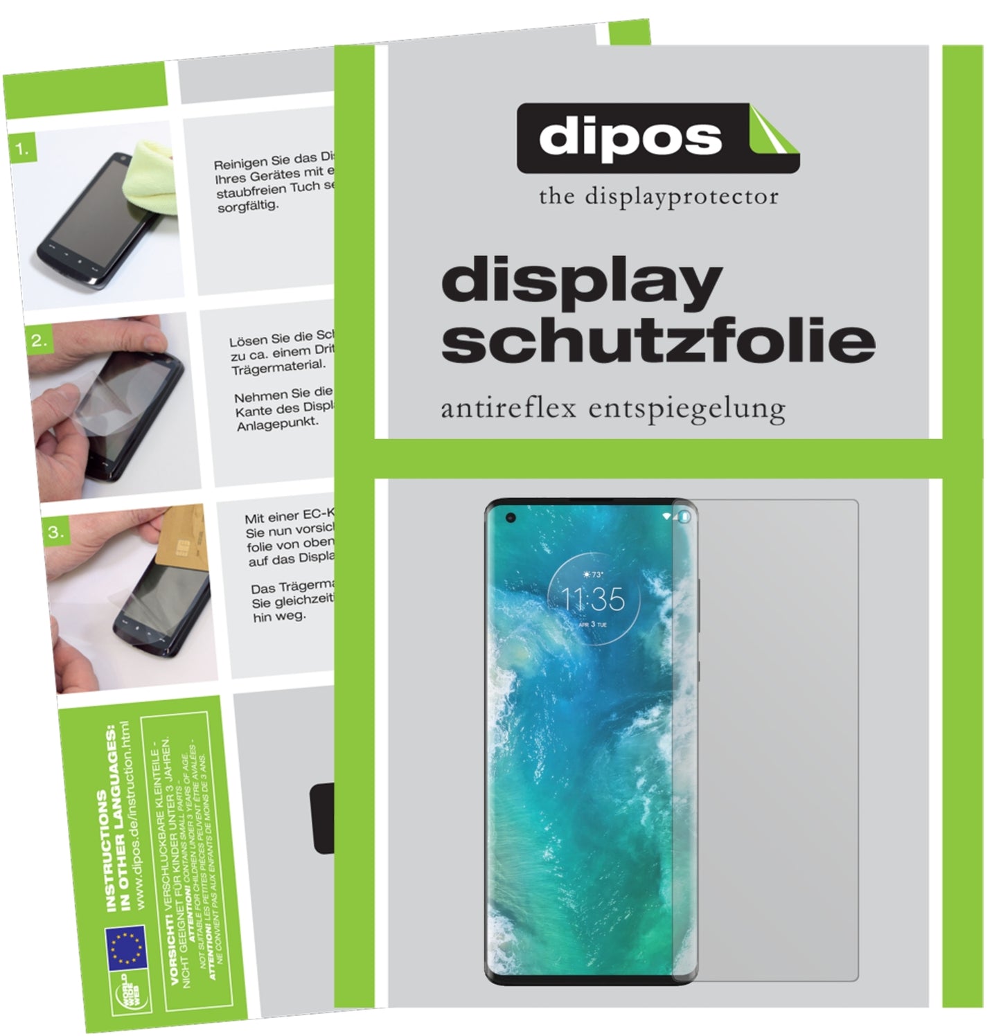 4x Schutzfolie matt für Motorola Edge Plus Display-Schutzfolie