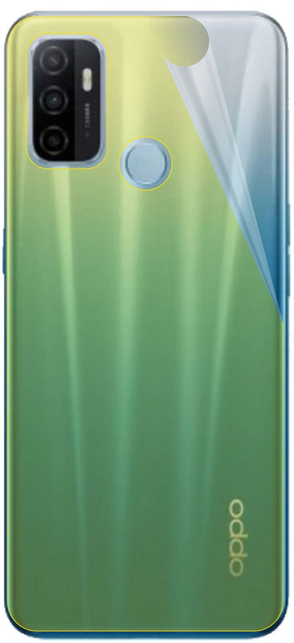 3x 3D Full Cover Schutzfolie für Oppo A53 (2020) Rückseite