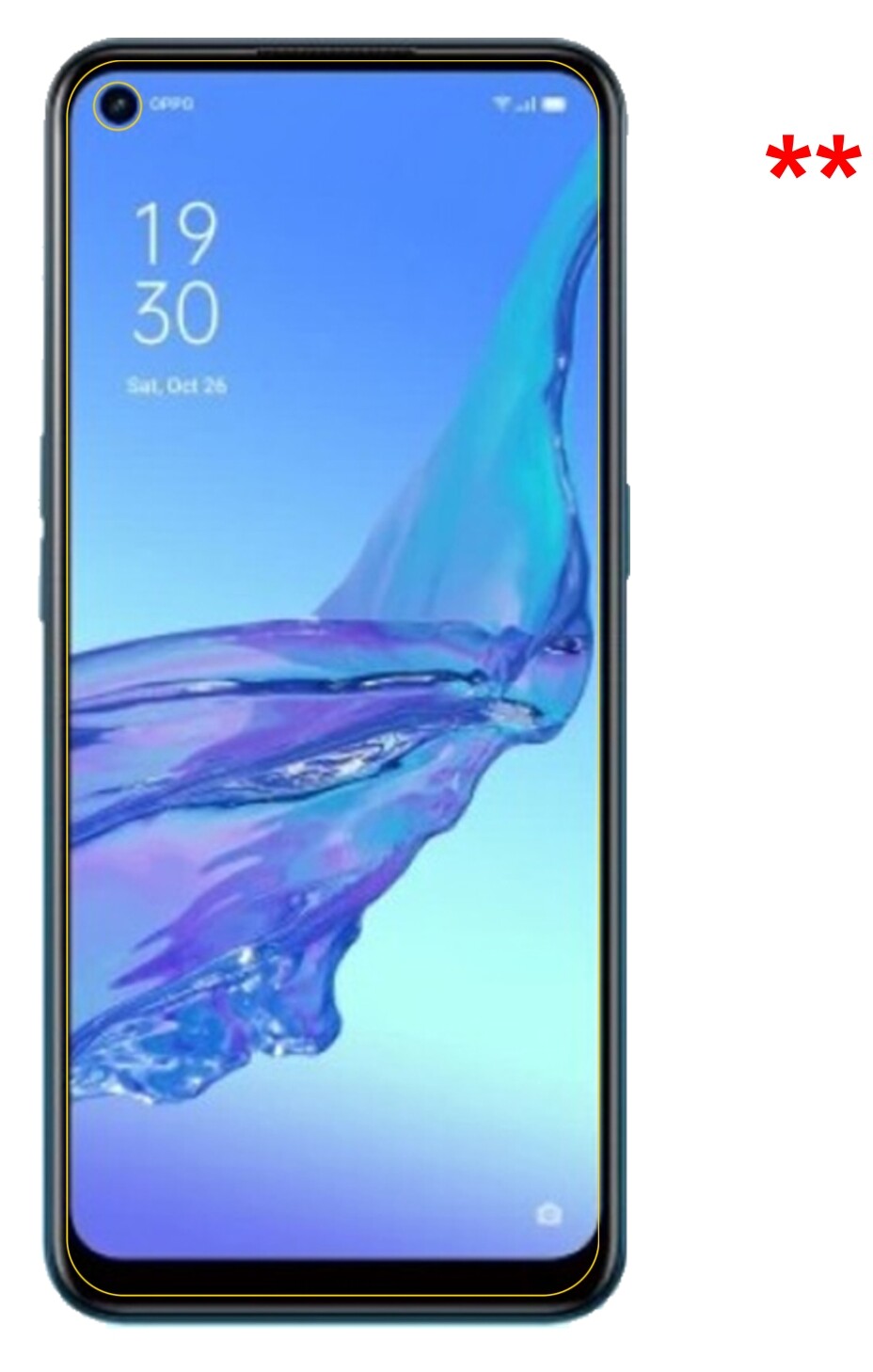 Dünne und klare Folie passend zugeschnitten für Oppo A53 (2020)