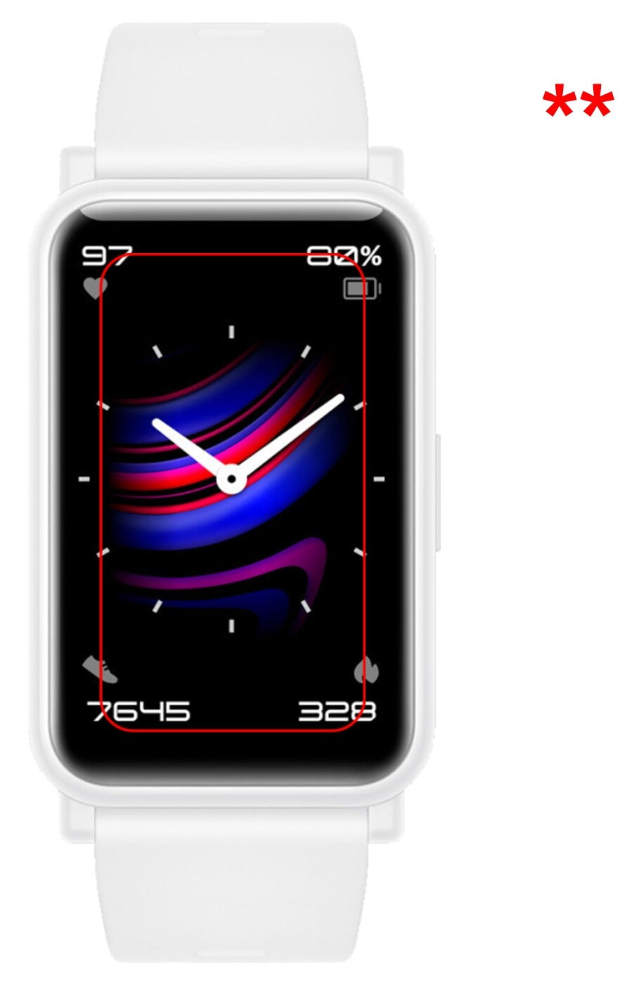 Dünne und klare Folie passend zugeschnitten für Honor Watch ES