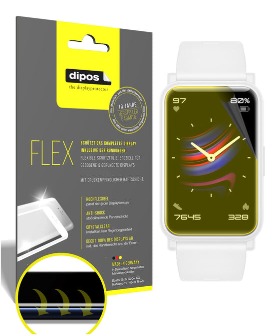 3x 3D Full Cover Schutzfolie für Honor Watch ES
