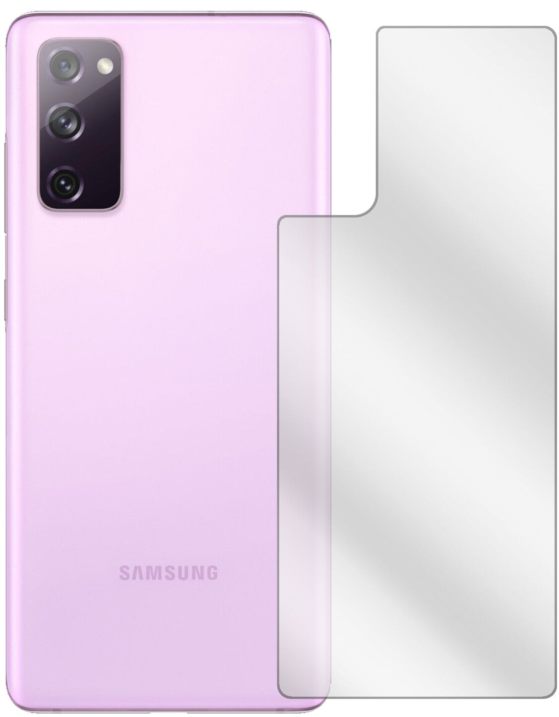 2x Schutzfolie klar für Samsung Galaxy S20 FE 5G Rückseite Display-Schutzfolie