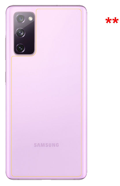 2x 9H Schutzfolie für Samsung Galaxy S20 FE Rückseite Panzerfolie